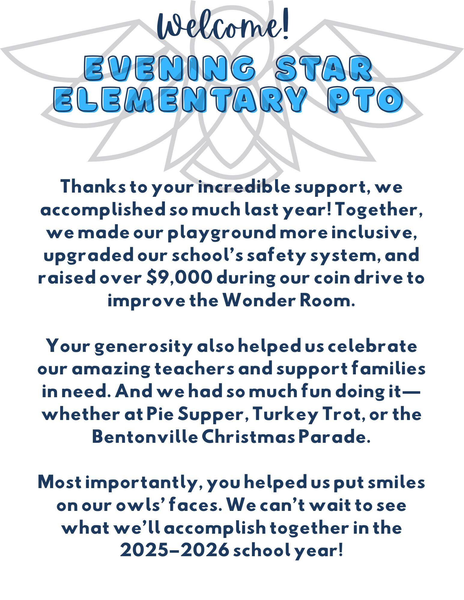 Home | Evening Star Elementary PTO - Home of the Owls